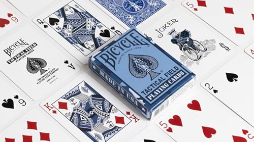 Baraja de Naipes Póker Bicycle Tactical Field Azul miniatura 3