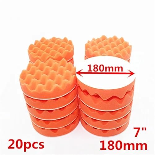 Tampons de polissage voiture 180 mm ondulés pour corriger les rayures profondes efficacement