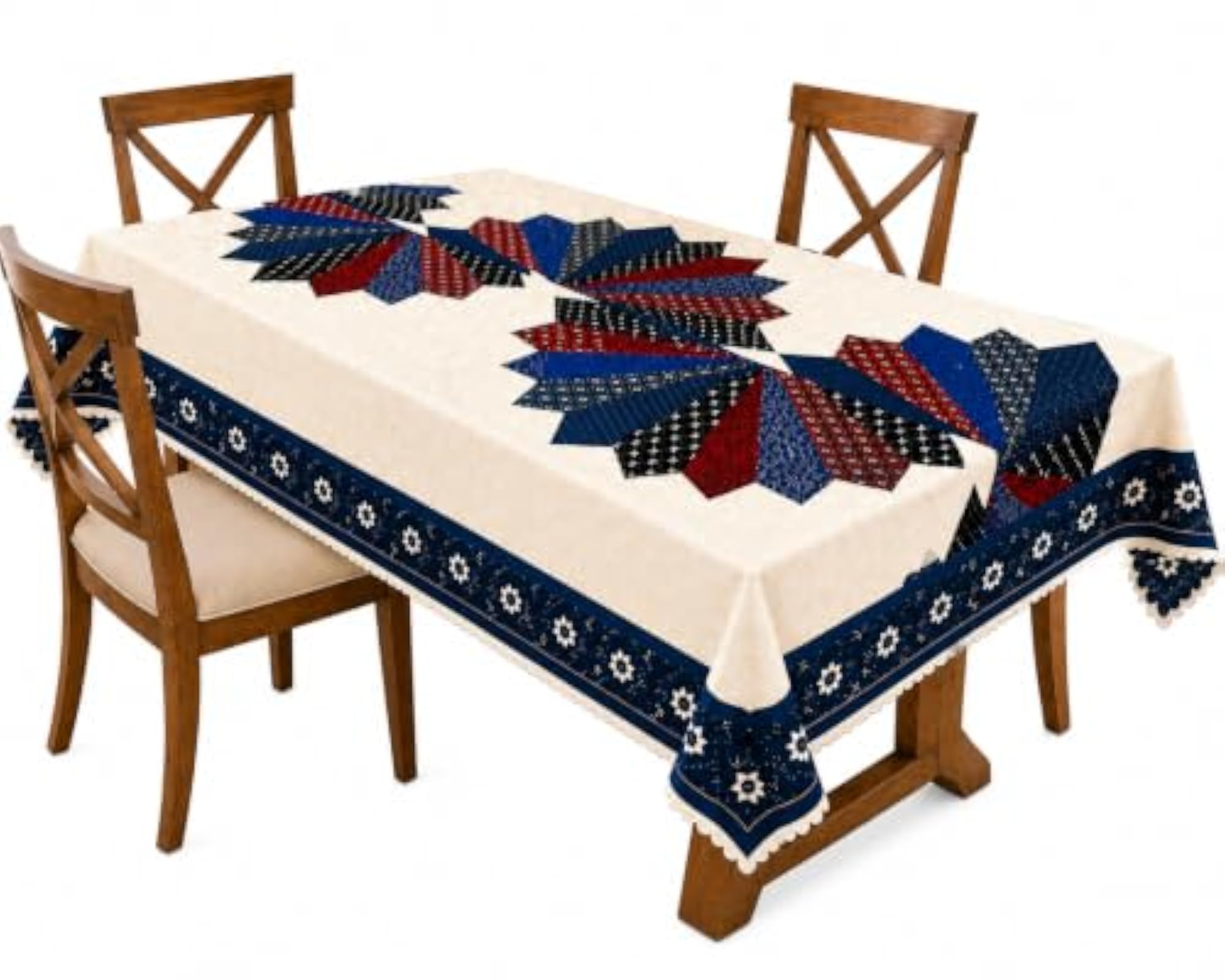 Floral Dining Table Cover for 4 Seater