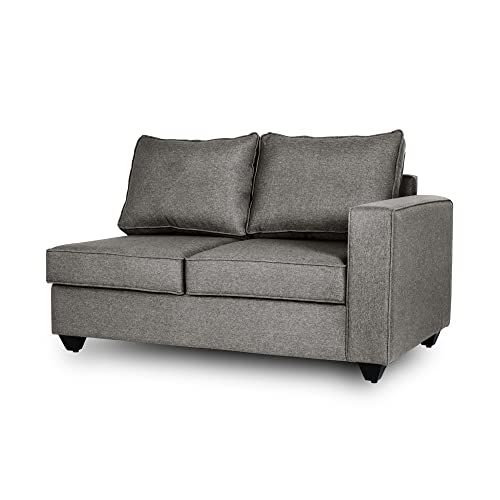 Image of Wakefit Sofa Set | 3 Year Warranty | Sofa 2 Seater, 2 Seater Sofa for Living Room, Wooden Sofa Set, Couch Sofa for Living Room, Sofa for Living Room - Napper(Omega : Grey)