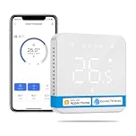 Meross WiFi Smart Thermostat for Boilers, Wall Heating Thermostat for Gas/Water Boilers, Compatible with Apple HomeKit, Alexa, Google Assistant, LED Digital Touch Screen