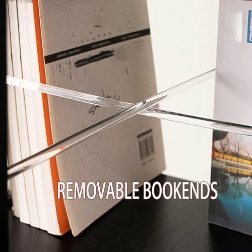 Rotating Bookshelf Tower, Wood Rotating Bookshelf Kids, 5/6 Tier Stackable Solid Wood Bookshelf Organizer, Storage Display Rack Floor Standing Bookcase for Adults (Color : Black, Size : 6 Layers)