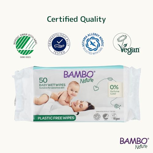Bambo Nature Bio Baby Wipes: 100% Biodegradable, 700 Count