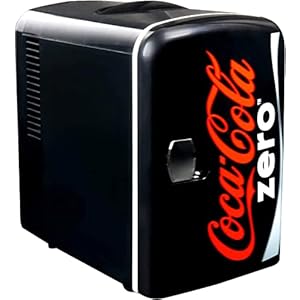 Koolatron Coke Zero 4L 6 Can Portable Cooler/Warmer,Compact Personal Travel Mini Fridge for Snacks Lunch Drinks,Includes…