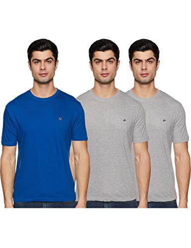 Image of Men's Solid Regular Fit T-Shirt (Pack of 3)(Colors & Print May Vary)