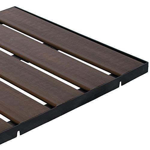 Deck injetado em madeira plástica 50 x 50 cm ipê - In Brasil