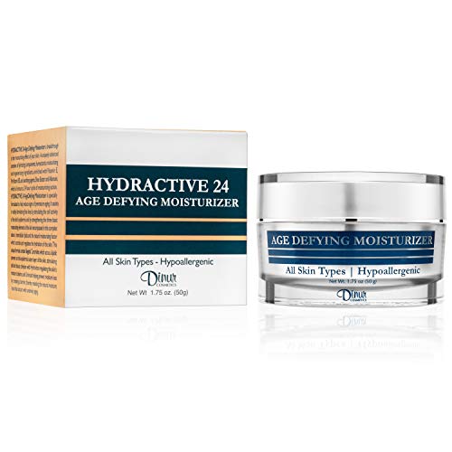 Dinur Cosmetics Hydractive 24 Age Defying Moisturizer Hydrating Looks Younger Smoother & Lucent Improves Skin Elasticity Uniformity 1.75 ounces/50 grams