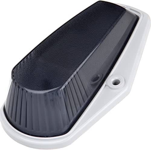 LBRST 1x Top Cab Marker Roof Running Light Smoke Cover Lens w/Base Cab Roof Running Clearance Marker Lights Assembly for 1973-1997 Ford F150 F250 F350 Series Pickup Super Duty Trucks