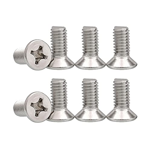 HAOBO 8PCS Stainless Steel Brake Disc Rotor Screws, 93600-06014-0H, Stainless Steel Retaining Screws for Front and Rear, Automotive Accessories Compatible with Honda, Acura, Hyundai, Kia, Mazda