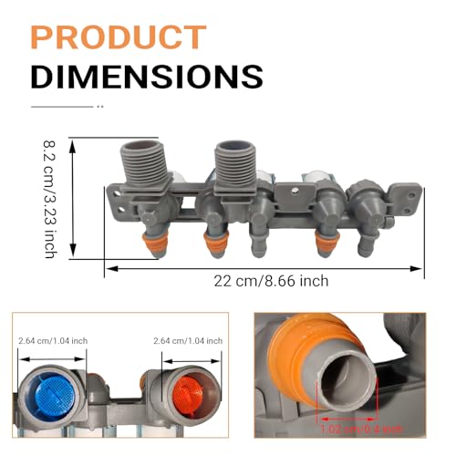Vanne d'entrée d'eau AJU73213301 pour restaurer le cycle de votre machine - 3
