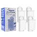 Produktbild A-MIND Kompatibler Kaffeemaschinen Wasserfilterersatz für Brita Intenza,Passend für EQ.Serie,Supresso.Serie, TCZ-7003TZ-70003TCZ-7033 und andere Modellde(4Stück)