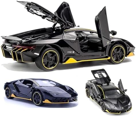 Storio Die-Cast Metal Cars 1:32 Scale - Lamb | Pull Back Action Toy Vehicles with Openable Doors & Lights | Alloy Model for Kids | Miniature Collectible Cars for Boys & Girls 3+ Years