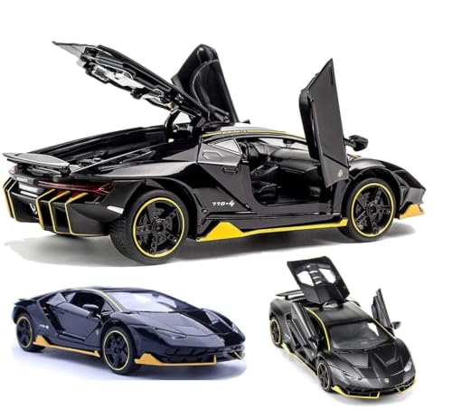 Storio Die-Cast Metal Cars 1:32 Scale - Lamb | Pull Back Action Toy Vehicles with Openable Doors & Lights | Alloy Model for Kids | Miniature Collectib