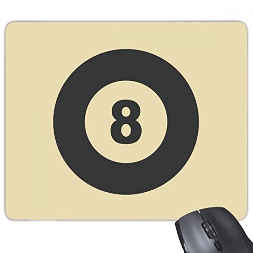 Tapis de souris cadeau motif billard géométrie simple en caoutchouc