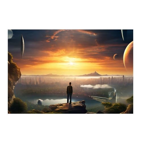 Poster sans cadre photo 50x50 cm GAEKKO Le début illustratif de la vie pour décoration murale