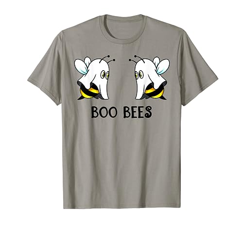 Boo Bees fantasma divertente Halloween coppia abbinamento partito costume Maglietta