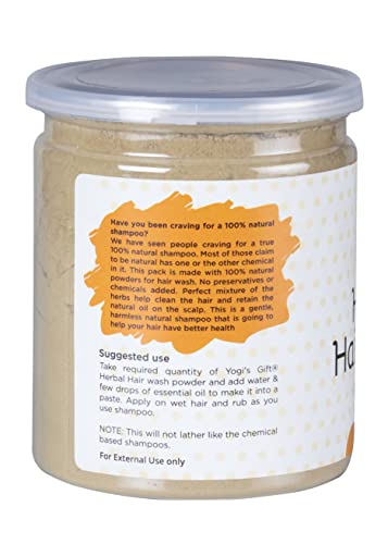 Herbal Hair Wash Powder 8 Oz | 100% Natural Plant Ingredients | Zero Chemicals, Zero Preservatives | Indian Gooseberry Powder, Aloe Vera Powder, Hibiscus Powder, Fenugreek Powder, Neem Powder, Senna Powder And Sidr Powder #TOP1