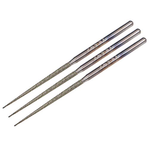Juego de 3 fresas diamantadas mini 2.35mm shank 1.8mm diámetro miniatura 1