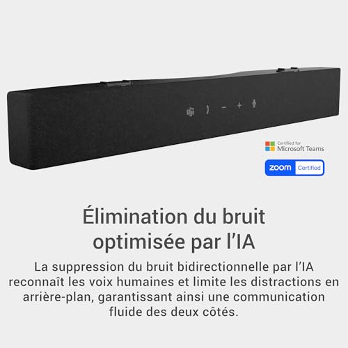 Dell Pro Premium Conferencing Soundbar SB725 Barre de son pour moniteur USB 3.6 Watt - vue 9