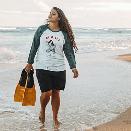 Maui Mermaids Womens Plus Size Bathing Suit Swim Shorts Board Shorts (2X, Black) #TOP7