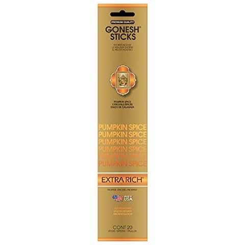Gonesh Pumpkin Spice Incense Sticks, 20-Piece Pack Cover