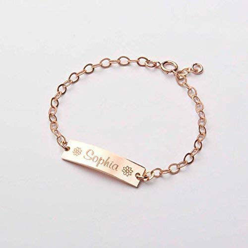 Chic In Gold Personalized Baby Name Bracelet, Adjustable Baby Toddler Child Id Bracelet, Personalized Girl Boy Gift, 14K Gold Filled thumb #2