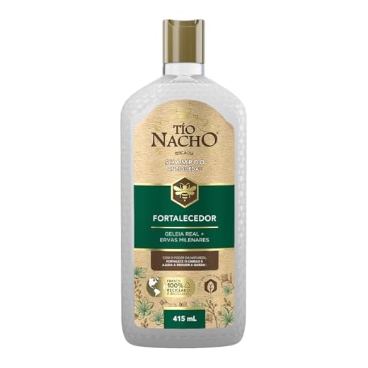 Tio Nacho Shampoo FORTALECEDOR Ervas Milenares com Geleia real, 415ml