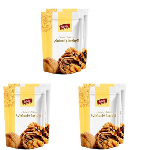 Image of Nutwiz Premium Nuts (Shelled Walnut /Sabut Akhrot, 400g) (Pack of 3)