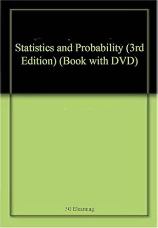 Statistics and Probability (3rd Edition) (Book with DVD): 3G Elearning ...
