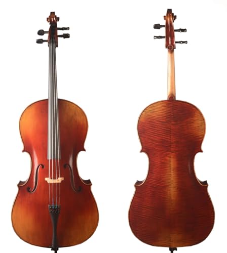 Yitamusic! Handmade 4/4 MC7000 Fine Advacned model Cello,Brown Red Oil Antique Varnish,Professional Level,Free Softbag and A Brazilwood Bow