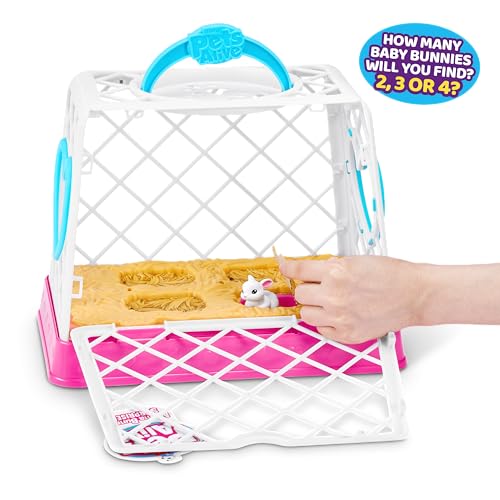 Pets Alive Mama Bunny Surprise von ZURU, realistischer, elektronischer Plüschhasen-Roboter, Überraschungsspielzeug für Kinder.