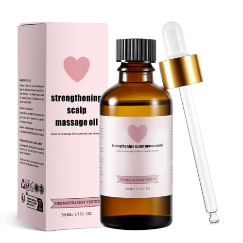 Beauty Hair Oil for Women - Natural Hair Growth Oil Soothes Scalp & Reduces Dandruff Strengthens Thin Hair for Voluminous Shine.