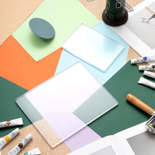 Plaques d'impression monotype et plaque de gel pour linogravure et scrapbooking - 3