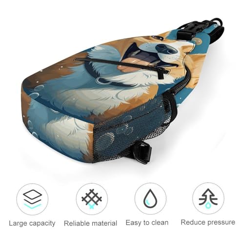 Bolso cruzado estilo sling casual para senderismo miniatura 5