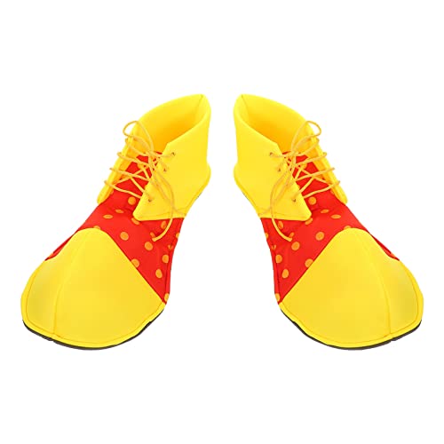 SEWACC - SEWACC 1pair Clown Shoes for Halloween Costume Cosplay Prop for Parties Carnivals Attention to Detail Safe