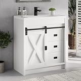 4ever2buy 30 inch Barn Door White