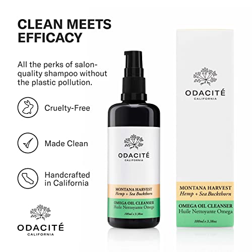 Odacite Montana Harvest Hemp + Sea Buckthorn Omega Oil Cleanser #TOP6
