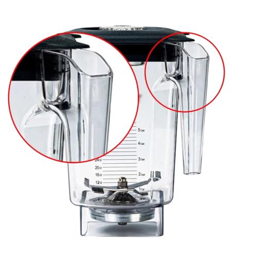 Jarra de licuadora compatible con Blendtec vaso Wild Side de repuesto de 90oz 5