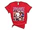Heated Hockey Rivalry Love T Shirt Retro Romance Sports Theme Casual Short Sleeve Street Style Tee (Pink, Adult Large)