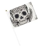 Zoom IMG-1 messicano skull print palmare bandiera
