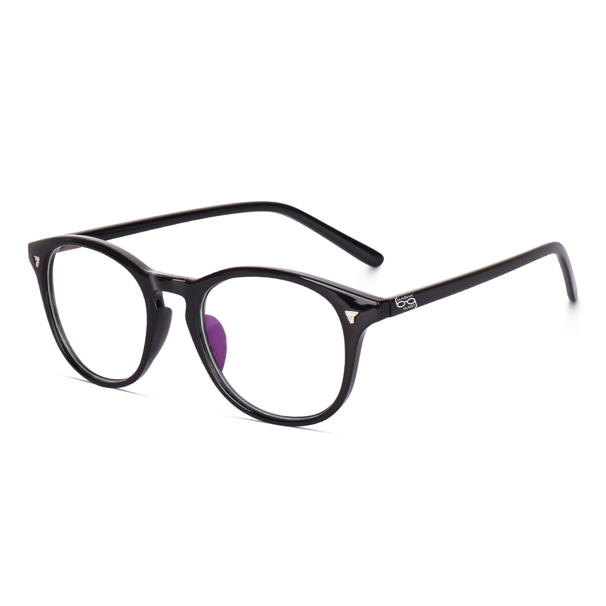 UV protected Zero Power Blue Cut Computer Glasses | Anti Glare lightweight & Blocks Harmful Rays | black | men & Women Black colour-picture-50