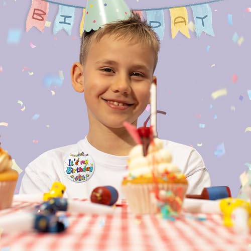 Happy Birthday Pin for Girls Boys Women men,Its My Birthday Pin Birthday Brooch as Birthday Button Birthday Badge Accessories Party Decorations Supplies4