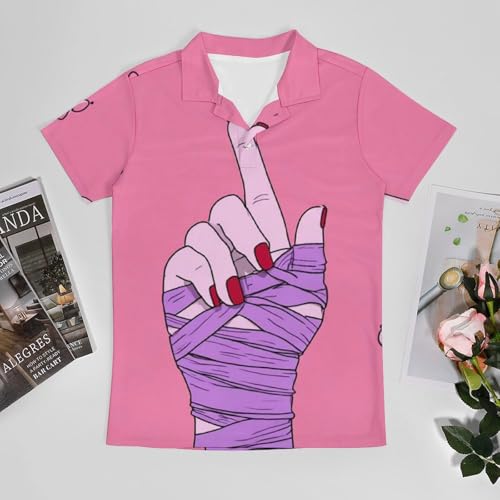 Boys' Classic Polo Shirts Short Sleeve Moisture-Wicking Golf & Tennis Shirts for Youth Teens Cute Gesture Cat3