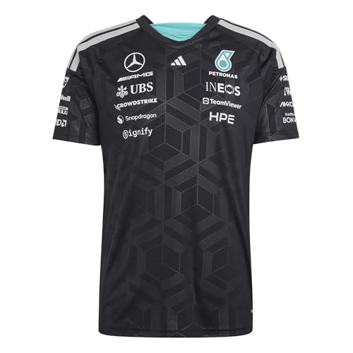 adidas Hombre Mercedes - Amg Petronas Formula 1 Team Driver Jersey Shirt, Black, L