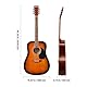VEVOR Dreadnought Akustik Gitarre, 1041,4 mm, Akustische Gitarre Set Anfängerpaket mit Gigbag, Stimmgerät, Gurt, Saiten, Plektren, Kapodaster, Palisandergriffbrett, für Erwachsene, Sunburst