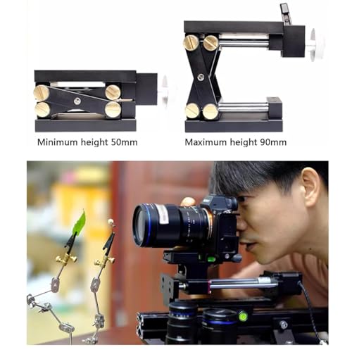 Sistema di armatura per fai da te Stop Motion, doppio braccio in acciaio inox con base di sollevamento, supporto per tiro macro e kit completo di stop motion