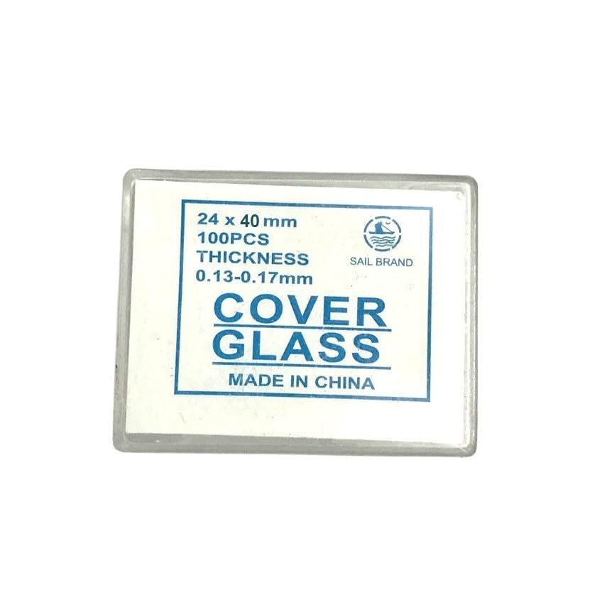 Lamelles de microscope, lames de verre carrées, 18 x 18 mm, 20 x 20 mm, 22 x 22 mm, 24 x 24 mm, 24 x 32 mm, 24 x 40 mm, 100 pièces(24 x 40 mm 100 Pcs)