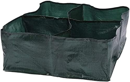 Ram© Green 4 Grid Plant Vegetable Waterproof Garden Plants Growing Bags for Tomatoes Potatos Flowers - Image 4