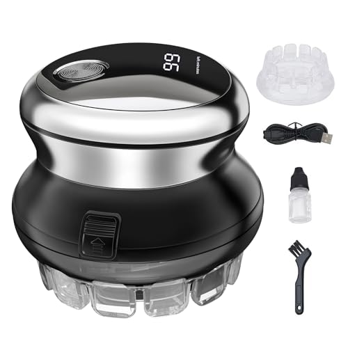 Moricsom Self Haircut Kit for Men – DIY Hair Cutting Tool with Self Cut System and Adjustable Guide Combs, Easy to Cut Your Own Hair at Home (Black)