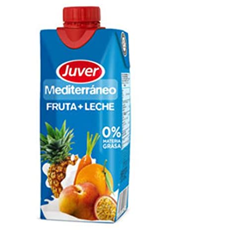 ZUMO DE FRUTAS + LECHE JUVER MEDITERRANEO BRICK 330 ML (18 UNIDADES)